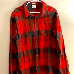 Red Columbia flannel button down. Size XL